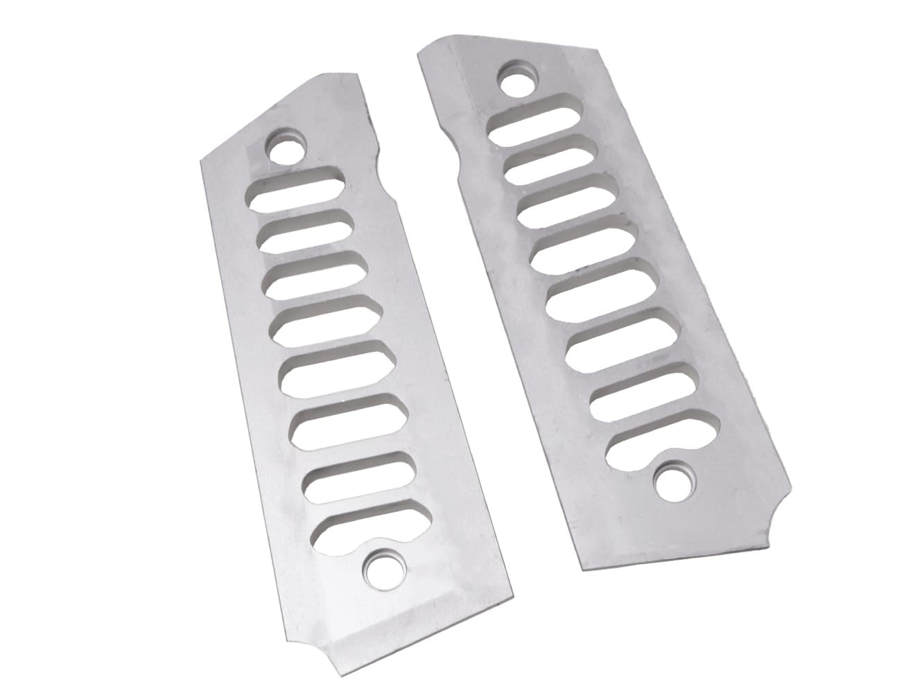 5KU VDタイプ コブラスケルトン アルミCNC グリップパネル for TM 1911 / MEU [カラー：ブラック / デュアル / シルバー]