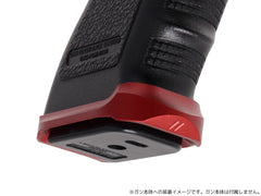 5KU ZEVタイプ アルミCNC Universal PRO マグウェル for GLOCK [カラー：ブラック / レッド]