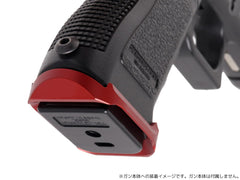 5KU ZEVタイプ アルミCNC Universal PRO マグウェル for GLOCK [カラー：ブラック / レッド]