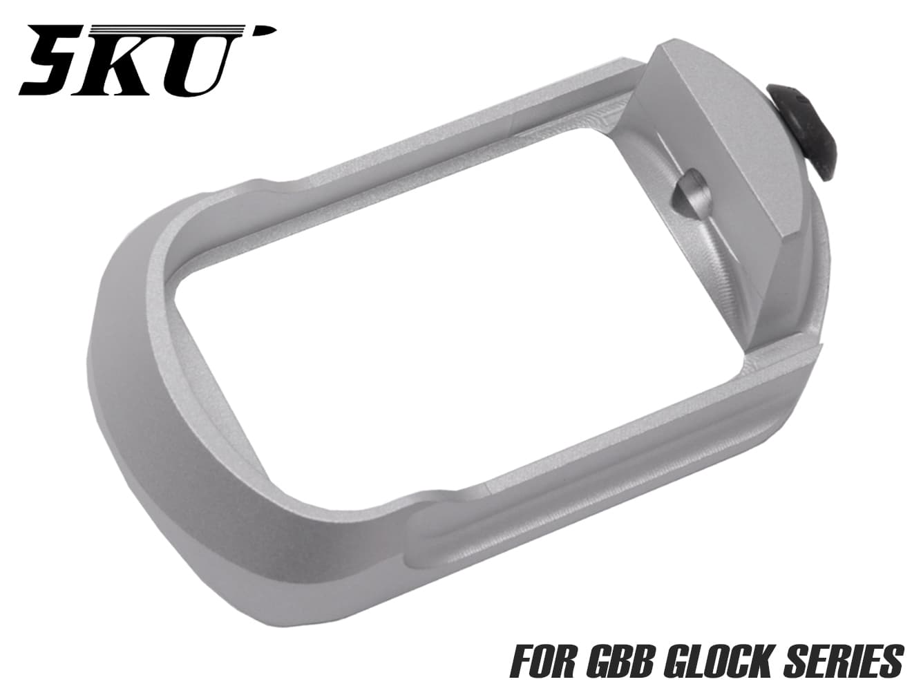 5KU アルミCNC コンパクト マグウェル for GLOCK [カラー：ブラック / シルバー]