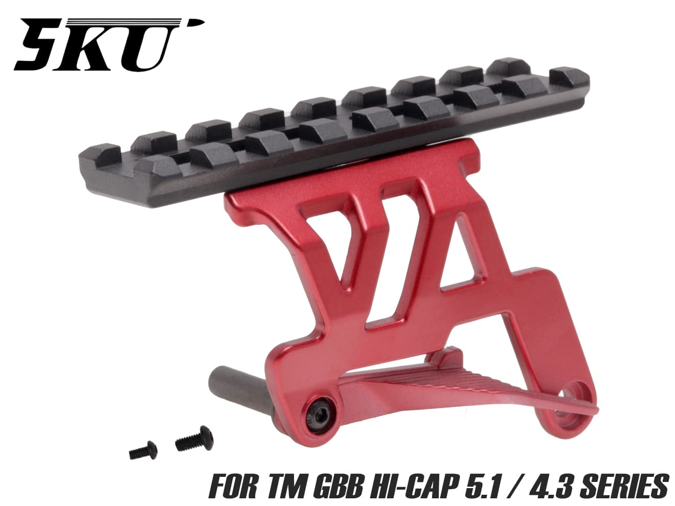 5KU オプティクスマウント for TM Hi-CAPA5.1 / 4.3 [カラー：ブラック / レッド / シルバー]