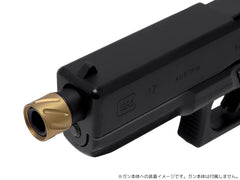 5KU ステンレスCNC ツイストフルート スレッドプロテクター A for 14mm逆ネジ [カラー：ブラック / ゴールド / シルバー]