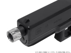 5KU ステンレスCNC ツイストフルート スレッドプロテクター B for 14mm逆ネジ [カラー：ブラック / ゴールド / シルバー]