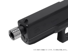 ステンレスCNC ディンプル スレッドプロテクター A for 14mm逆ネジ [カラー：ブラック / ゴールド / シルバー]