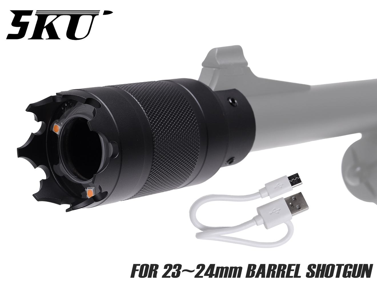 5KU ショットガン用ブラストトレーサー(φ23.5)対応 14mm逆ネジ