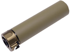 5KU SOCOM5.56 MINI2タイプ サプレッサー ｗ/ SPLIT FIRE マズルフラッシュ トレーサー for 14mmCCW [カラー：ブラック / TAN]