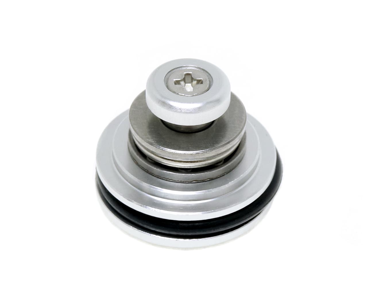 【送料無料】AOLS アルミ CNCピストンヘッド AEG [カラー：ブラック / レッド / シルバー]