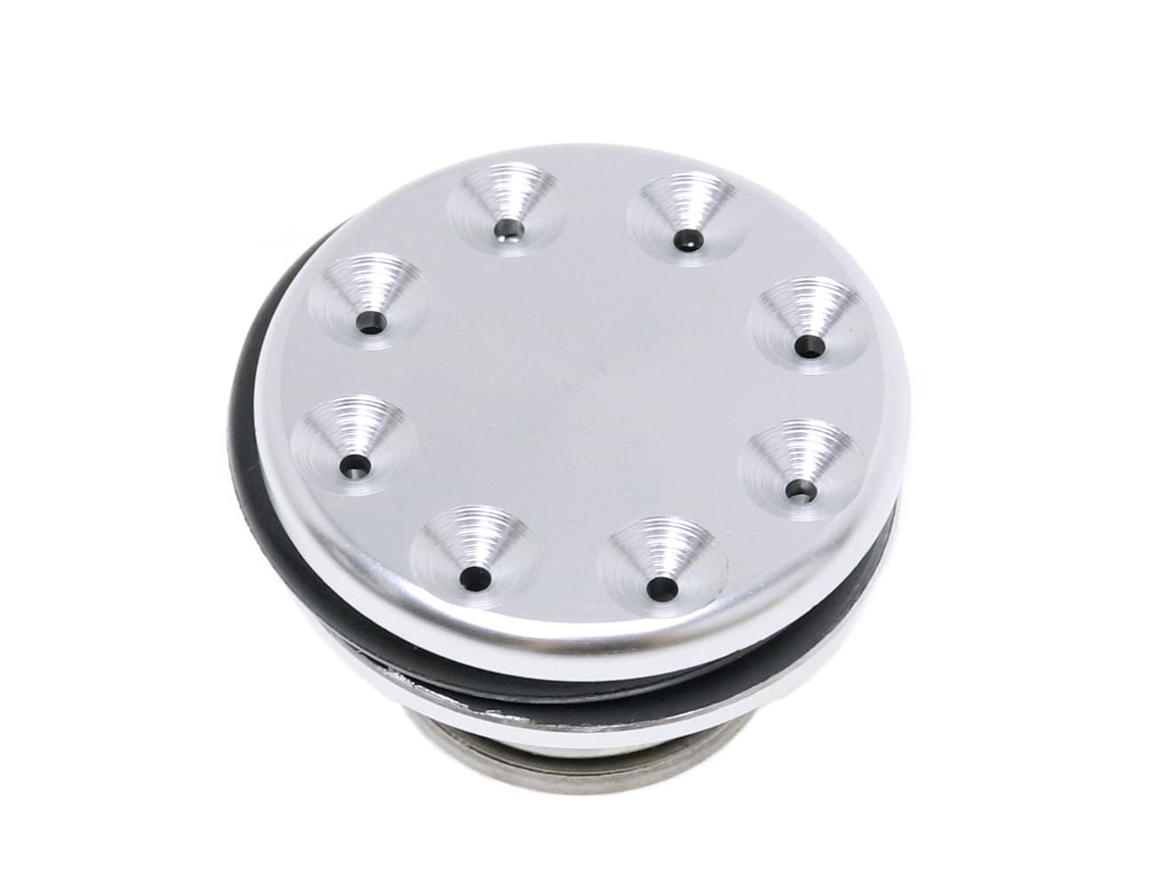 【送料無料】AOLS アルミ CNCピストンヘッド AEG [カラー：ブラック / レッド / シルバー]