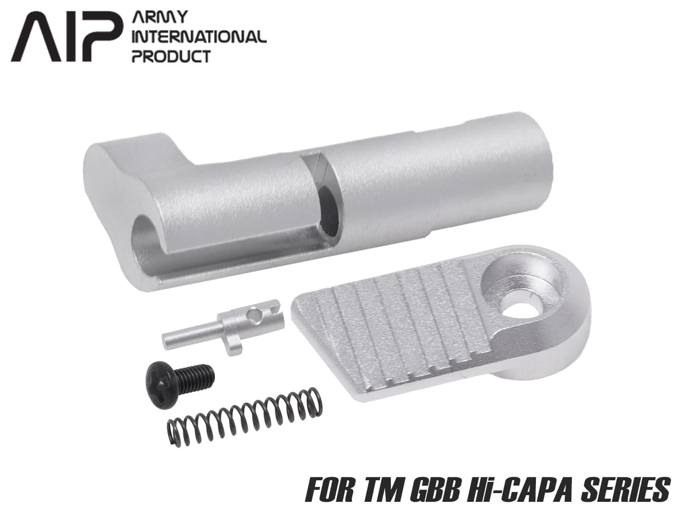 AIP アジャスタブル ラージマガジンキャッチ Ver2 for TM Hi-CAPA [カラー：BK / SV]