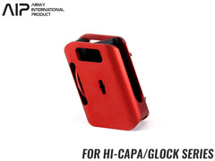 AIP アルミCNC IPSC マガジンポーチ Hi-CAPA/GLOCK  [カラー：ブラック / レッド / シルバー]