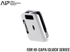 AIP アルミCNC IPSC マガジンポーチ Hi-CAPA/GLOCK  [カラー：ブラック / レッド / シルバー]