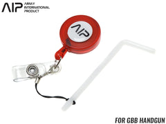 AIP チャンバークリーニングツール w/ ランヤード for GBB ハンドガン  [カラー：ブラック / レッド]