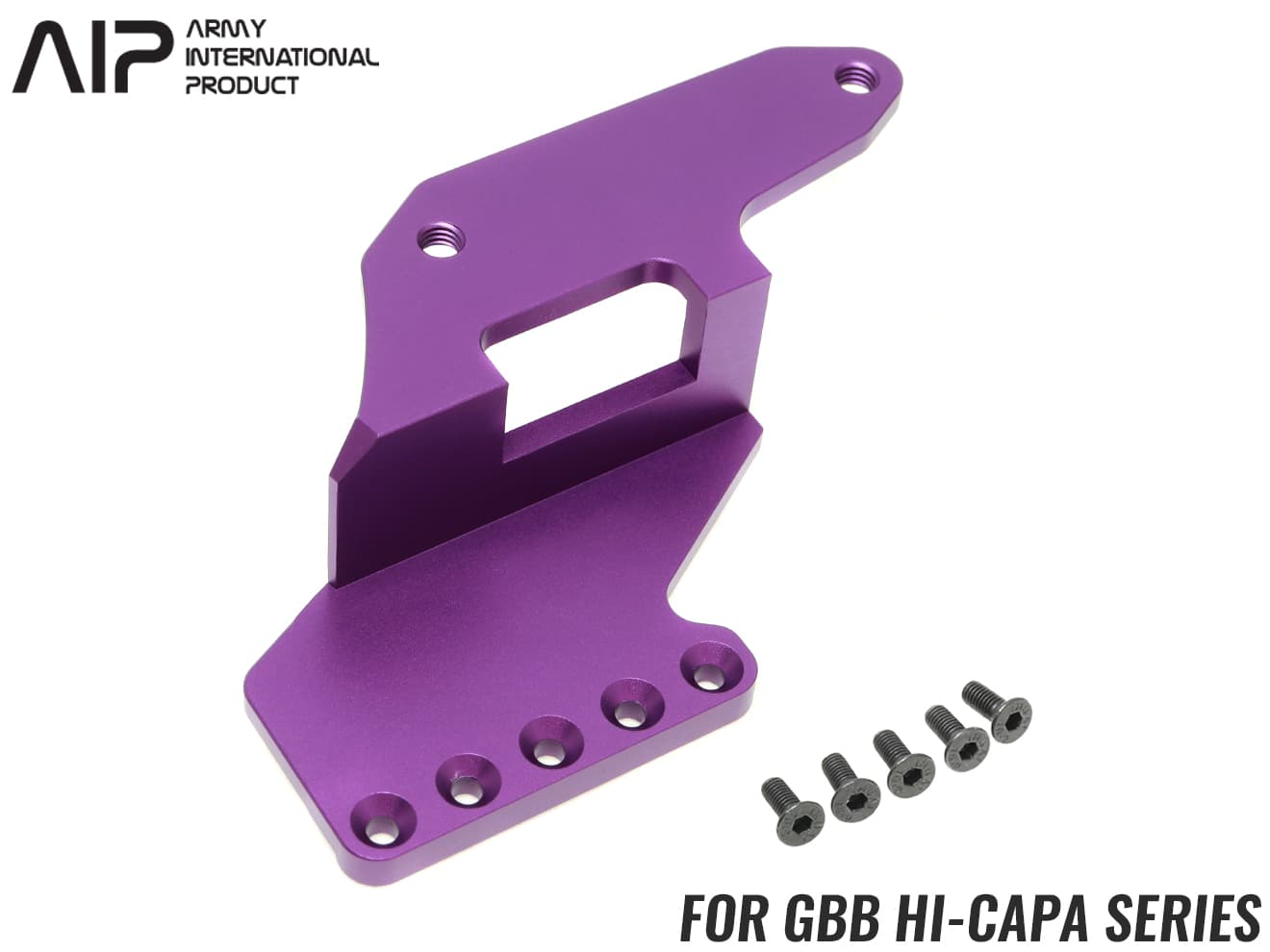 AIP ホリゾンタル C-MOREマウント Hi-CAPA  [カラー：ブラック / パープル / レッド / シルバー]
