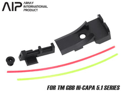 AIP CNC アルミフロントサイト&リアサイトセット ファイバーVer3(フロントonly) Hi-CAPA [タイプ：4.3 / 5.1]