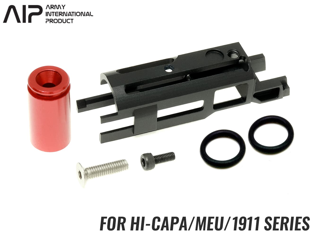 AIP アルミCNC スーパーライト ブローバックハウジング Hi-CAPA/MEU/1911  [カラー：ゴールド / レッド]