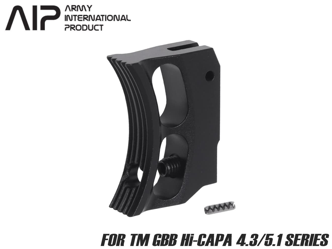 AIP アルミCNC カスタムトリガー Hi-CAPAシリーズ BK [タイプ：ロング M / ロング Q / ショート R / ロング T / ショート U]