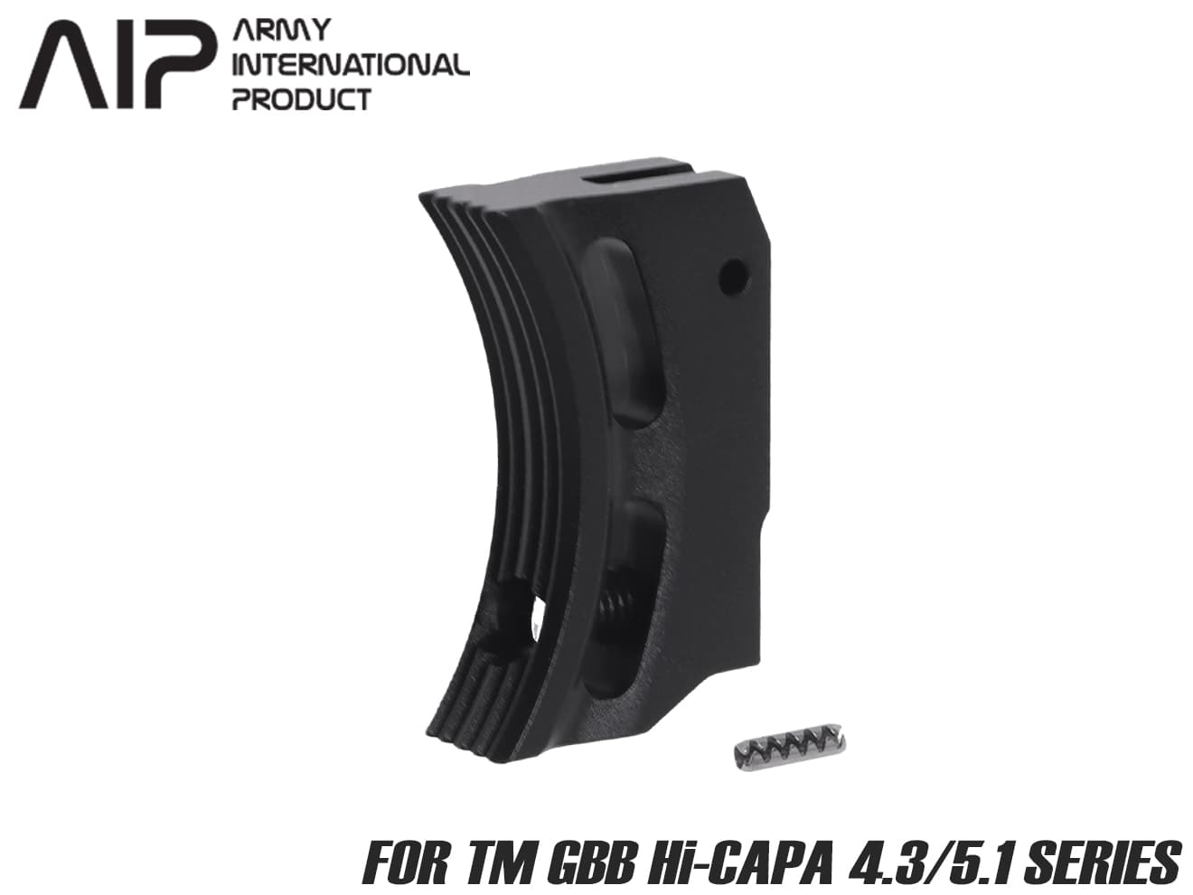 AIP アルミCNC カスタムトリガー Hi-CAPAシリーズ BK [タイプ：ロング M / ロング Q / ショート R / ロング T / ショート U]