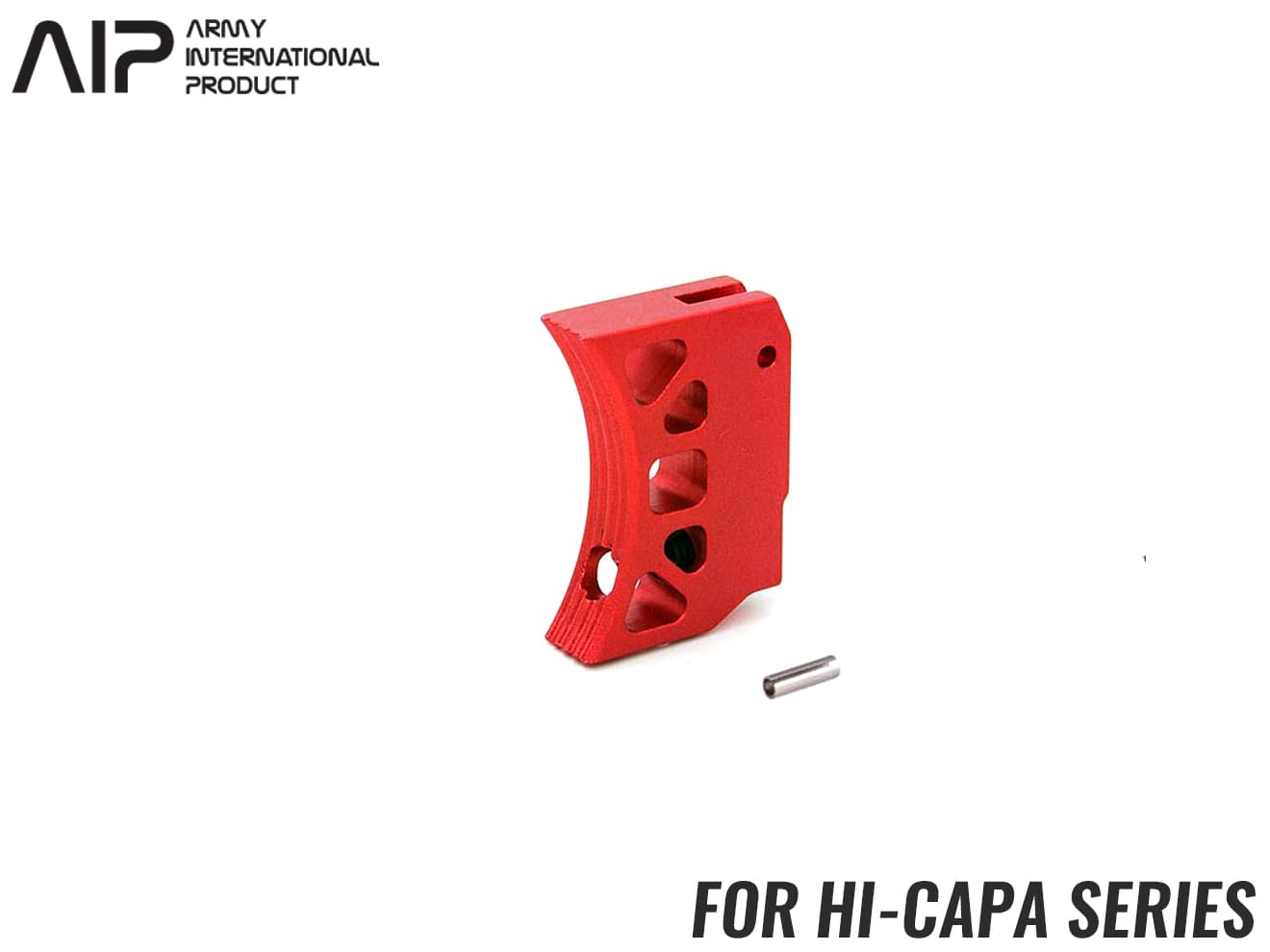 AIP アルミCNC カスタムトリガー ロング J Hi-CAPAシリーズ  [カラー：ブラック / レッド / シルバー]