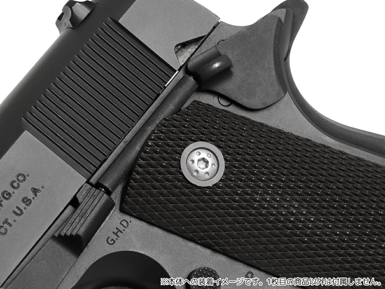AIP スチール グリップスクリュー  トルクス M1911/MEU/DETONICS [タイプ・カラー：タイプ1・BK / タイプ1・SV / タイプ2・BK / タイプ2・SV / タイプ3・BK / タイプ3・SV]