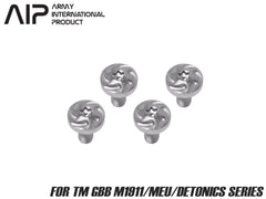 AIP スチール グリップスクリュー  トルクス M1911/MEU/DETONICS [タイプ・カラー：タイプ1・BK / タイプ1・SV / タイプ2・BK / タイプ2・SV / タイプ3・BK / タイプ3・SV]