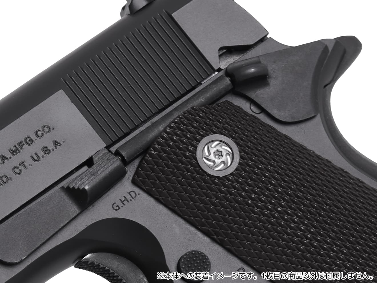 AIP スチール グリップスクリュー  トルクス M1911/MEU/DETONICS [タイプ・カラー：タイプ1・BK / タイプ1・SV / タイプ2・BK / タイプ2・SV / タイプ3・BK / タイプ3・SV]