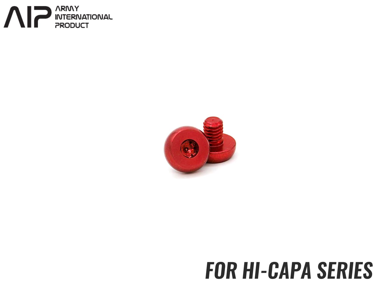 AIP A7075 CNC グリップスクリュー Hi-CAPAシリーズ  [カラー：ブラック / シルバー / ゴールド / パープル / レッド]