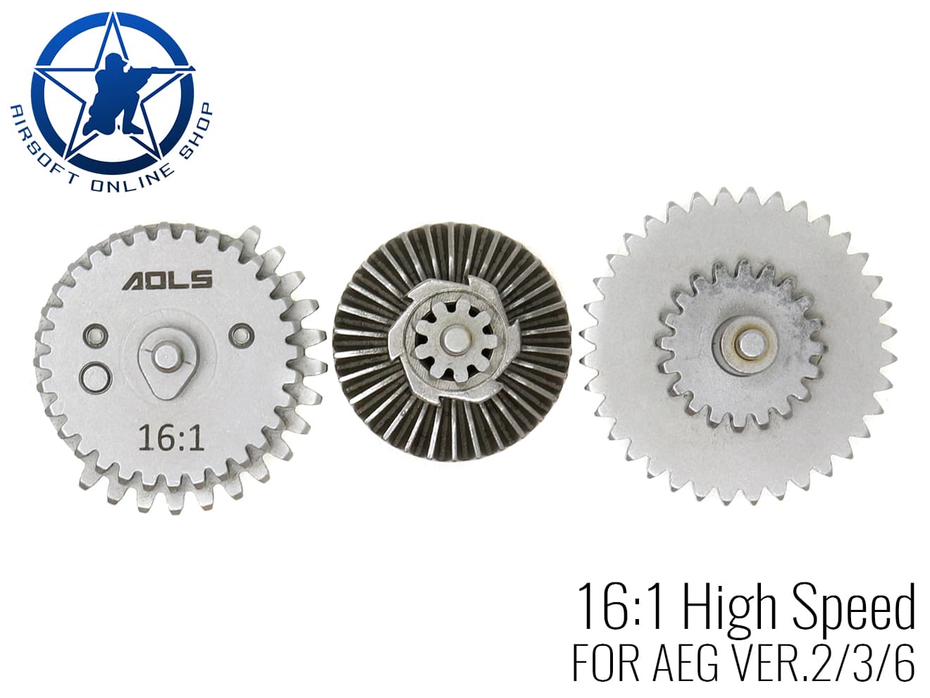 【送料無料】AOLS クロモリCNCギア 3点セット [ギア比：18:1 / 16:1 / 13:1 / 12:1 / 32:1]