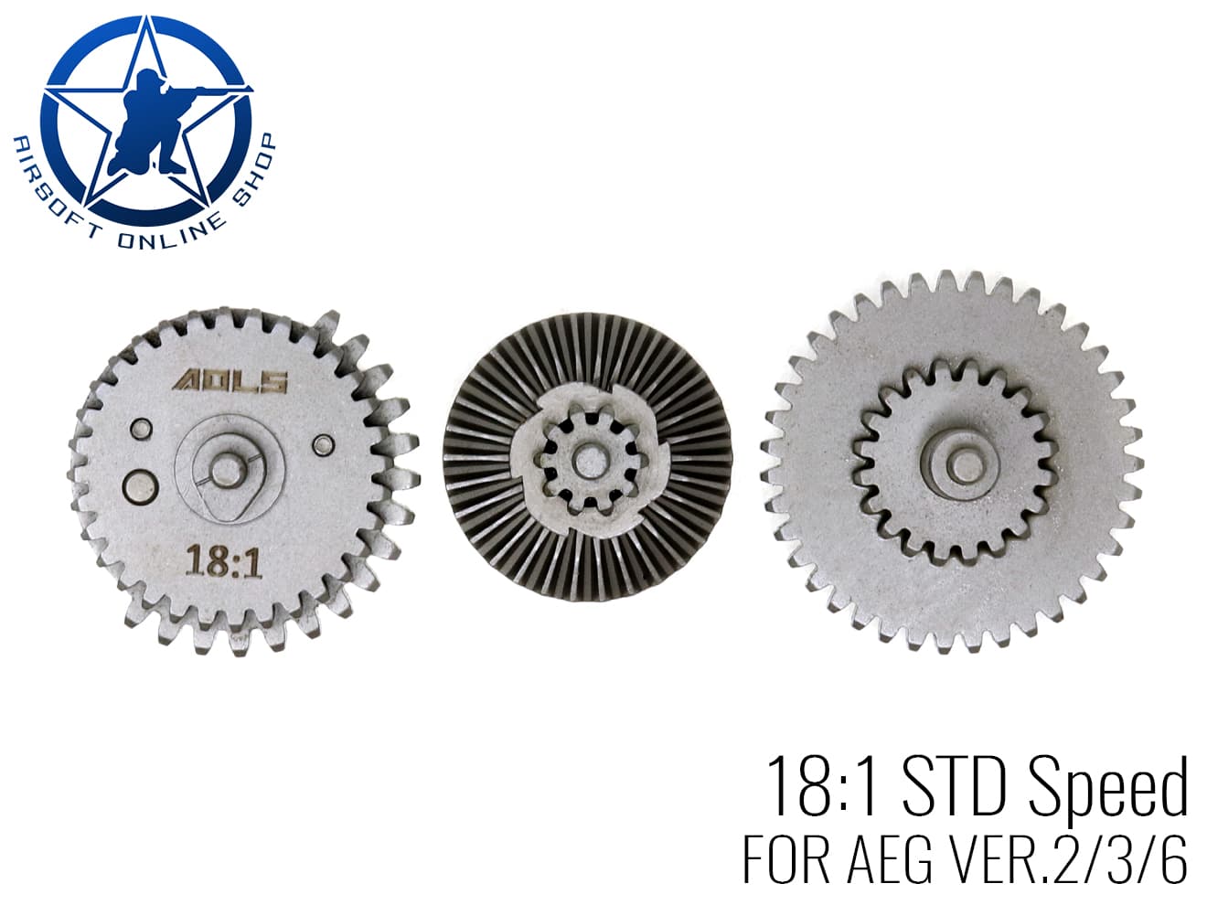 【送料無料】AOLS クロモリCNCギア 3点セット [ギア比：18:1 / 16:1 / 13:1 / 12:1 / 32:1]