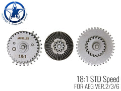 【送料無料】AOLS クロモリCNCギア 3点セット [ギア比：18:1 / 16:1 / 13:1 / 12:1 / 32:1]