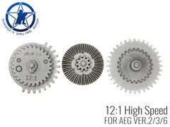 【送料無料】AOLS クロモリCNCギア 3点セット [ギア比：18:1 / 16:1 / 13:1 / 12:1 / 32:1]