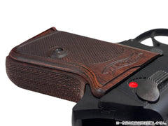 PANDORA ARMS ウッドグリップ マルゼン製 ワルサーPPK<チェッカー/ブラウン>