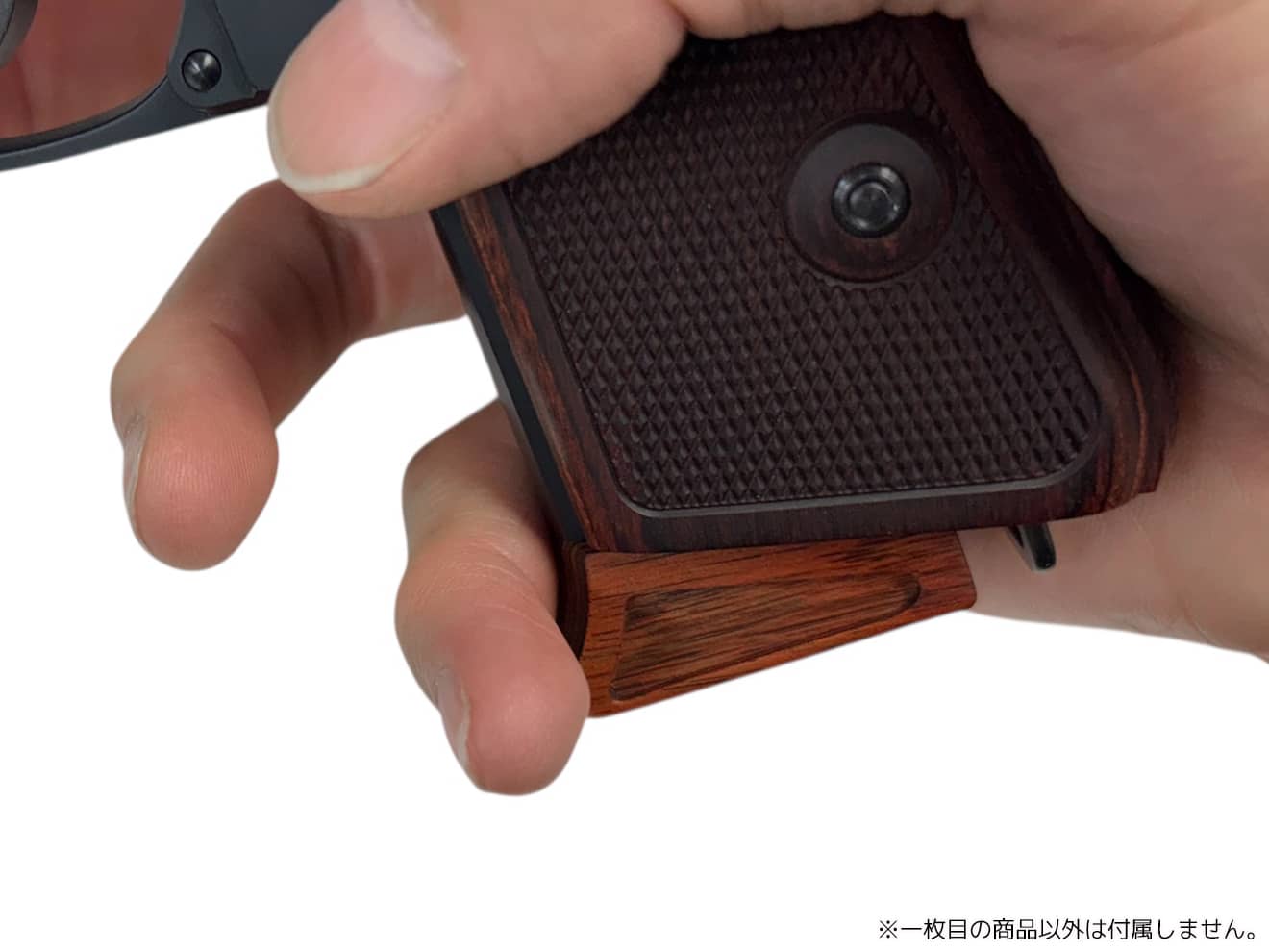 PANDORA ARMS ウッドマガジンベース マルゼン製 ワルサーPPK・PPK/S<チェッカー/ブラウン>