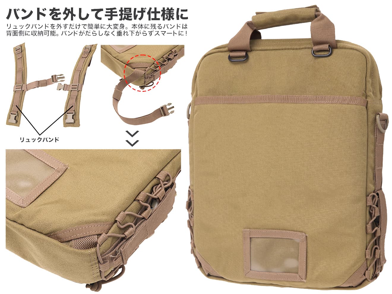 GUARDER 3WAY MOD タクティカルバッグ [ACU / Brown / DegitalDesert / DegitalWoodland / MultiCAM / OD / Woodland]