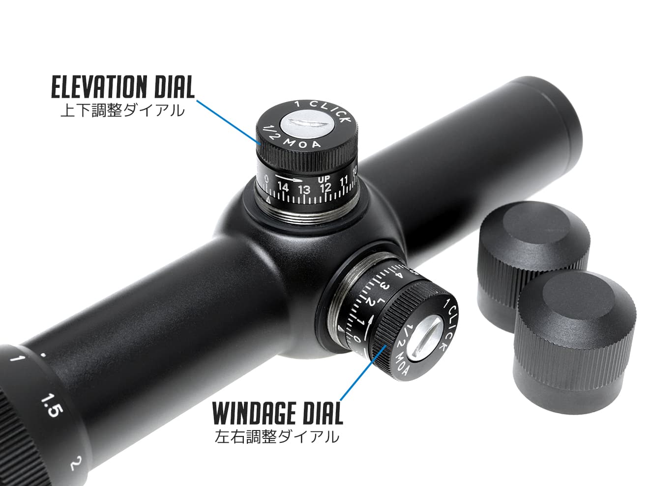 JOL SUPERB 1-4×24 CQCライフルスコープ w /  イルミネーション [レティクル形状：Germanレティクルタイプ / クロスヘアタイプ]