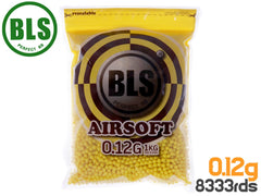 BLS Precision 精密プラスティックBB弾 0.12g 8333発(1kg) [カラー：オレンジ / ブラック / ブルー / グリーン / レッド / イエロー / ホワイト]