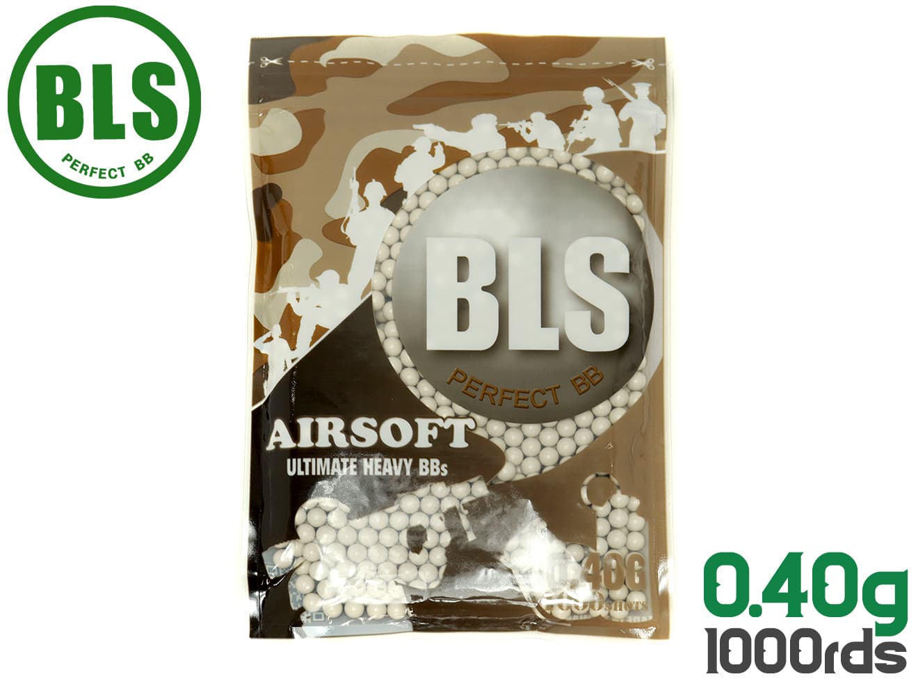 BLS Ultimate Heavy Precision 精密プラスティックBB弾 1000発パック [重さ：0.36g / 0.4g / 0.43g / 0.45g / 0.48g]
