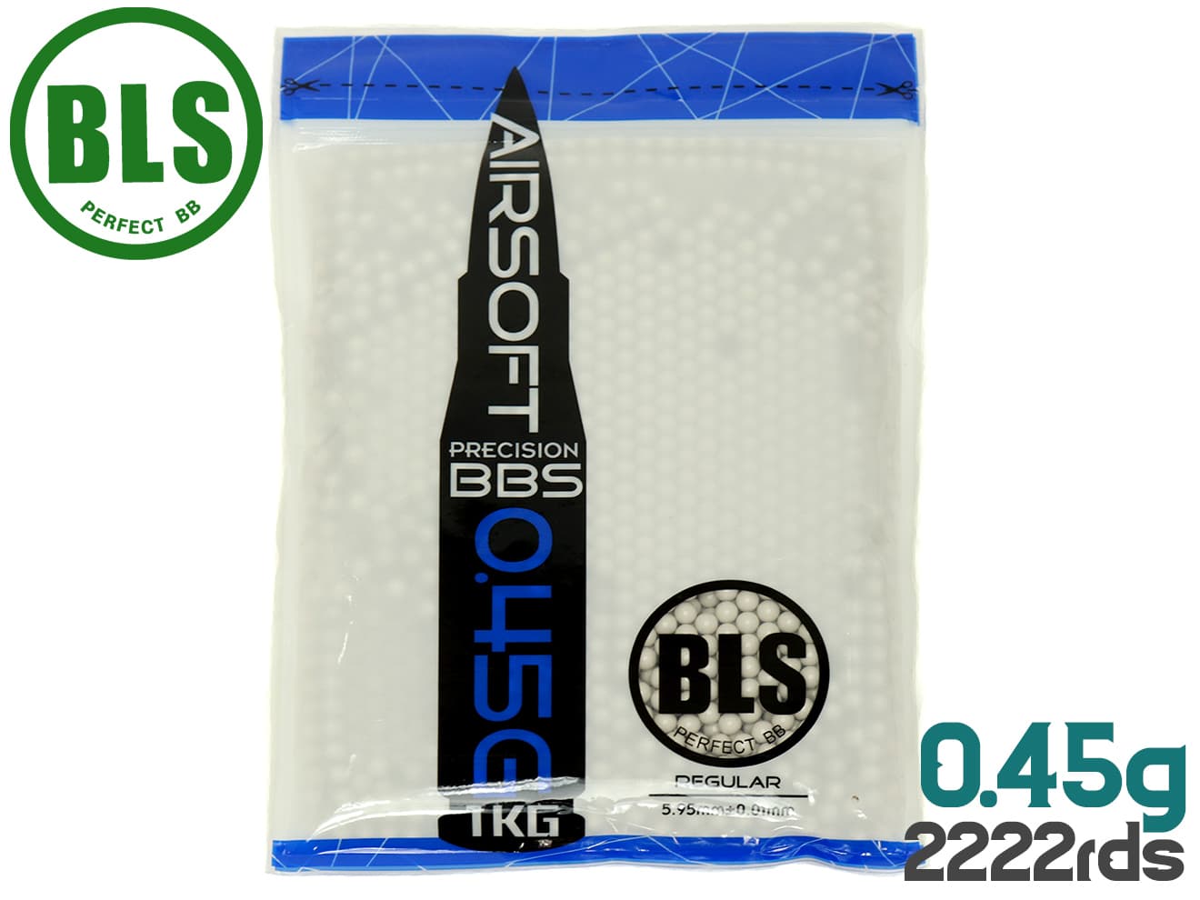 BLS Ultimate Heavy Precision 精密プラスティックBB弾 1kgパック[重さ：0.36g / 0.4g / 0.43g / 0.45g / 0.48g]