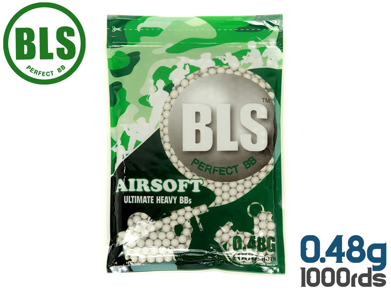 BLS Ultimate Heavy Precision 精密プラスティックBB弾 1000発パック [重さ：0.36g / 0.4g / 0.43g / 0.45g / 0.48g]