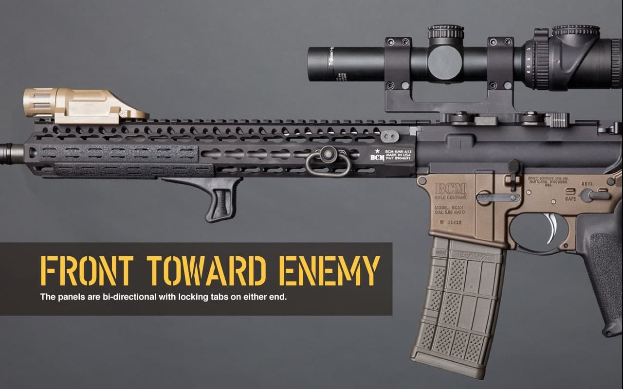 BCM ガンファイター 5.5インチ KeyMod レールパネル  [カラー：ブラック / FDE / ウルフグレー]