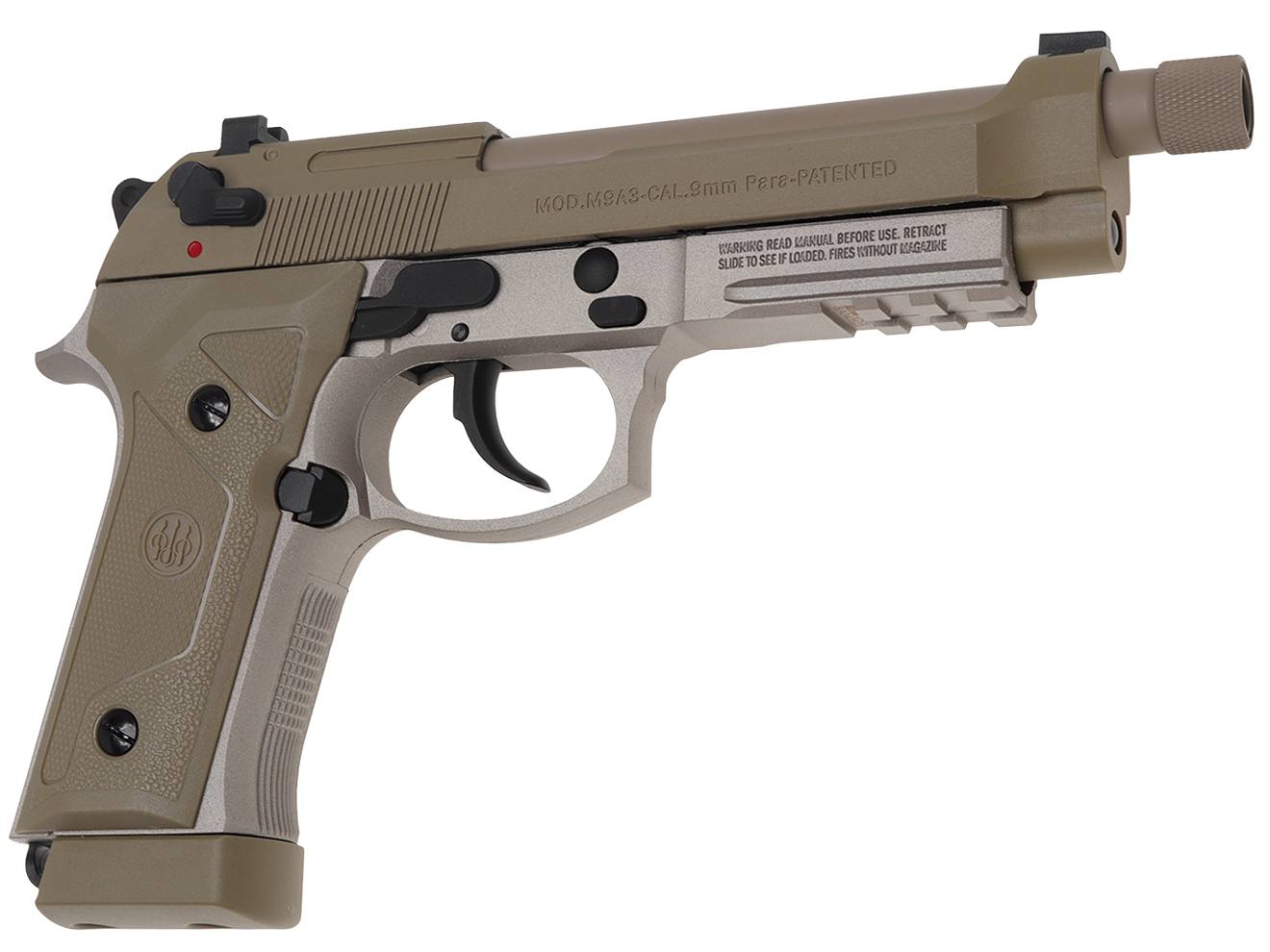 BATON airsoft BM-9 CO2 GBB ガスガン本体 [カラー：ブラック / FDE]