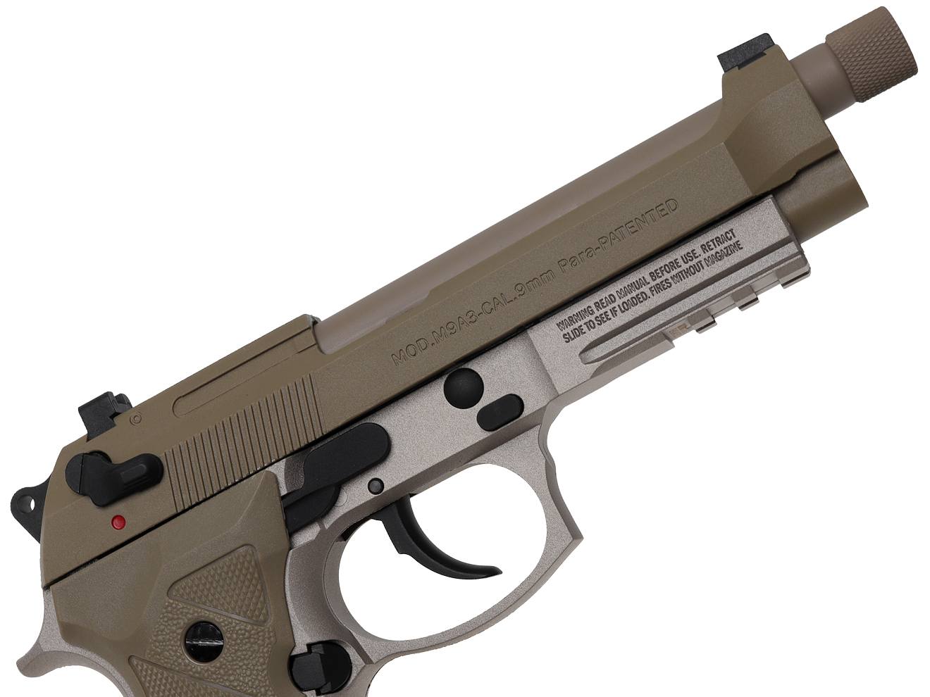 BATON airsoft BM-9 CO2 GBB ガスガン本体 [カラー：ブラック / FDE]