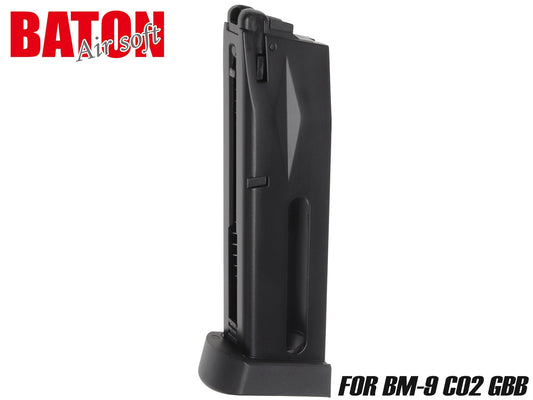 BATON airsoft BM-9 CO2 GBB スペアマガジン BK [カラー：ブラック / FDE]