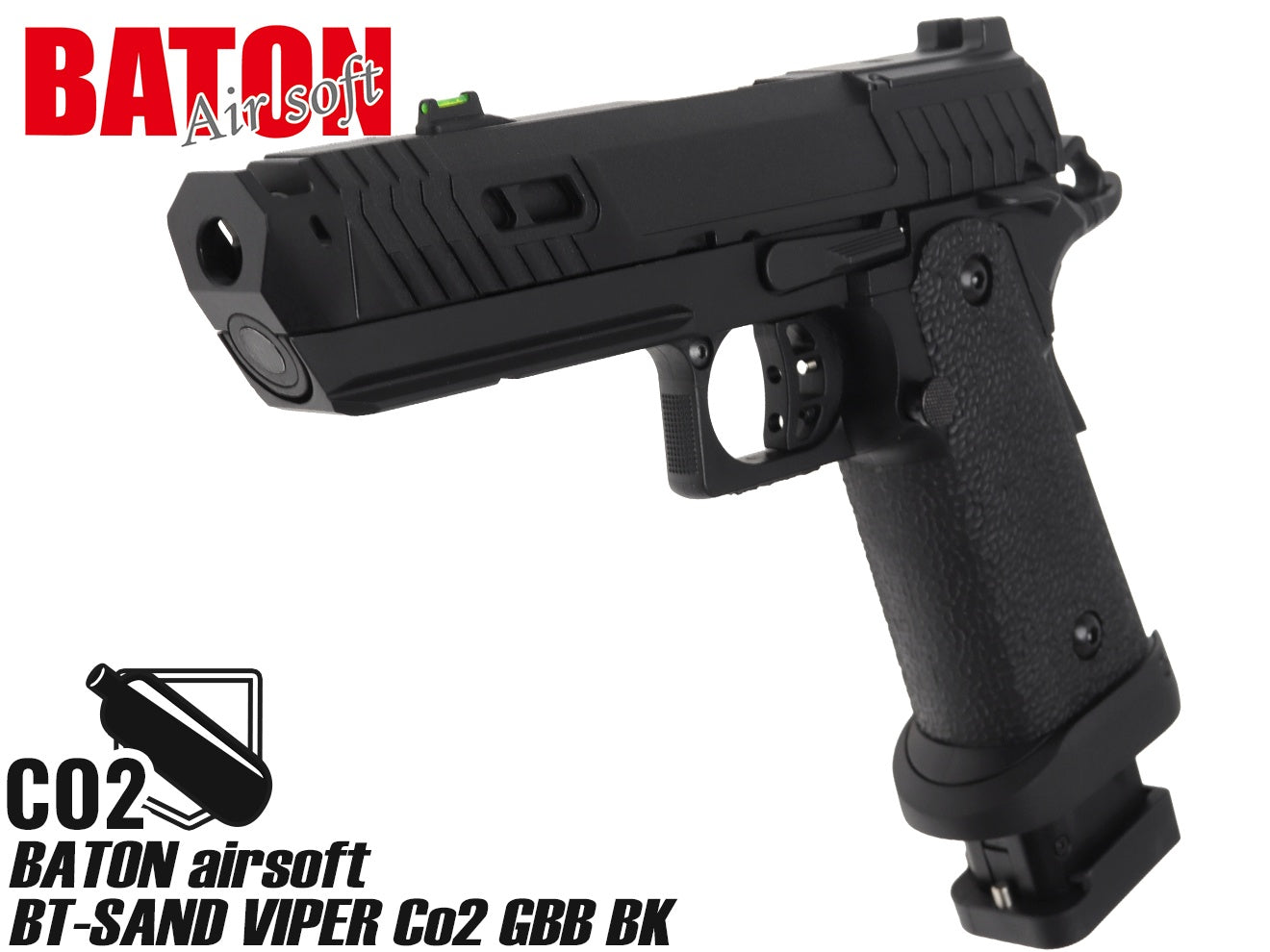 BATON airsoft BT-SAND VIPER CO2 GBB [カラー：サンド / ブラック]