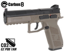 Carbon8 ガスブローバック CZ P09 CO2 ガスガン本体 [カラー：ブラック / TAN]