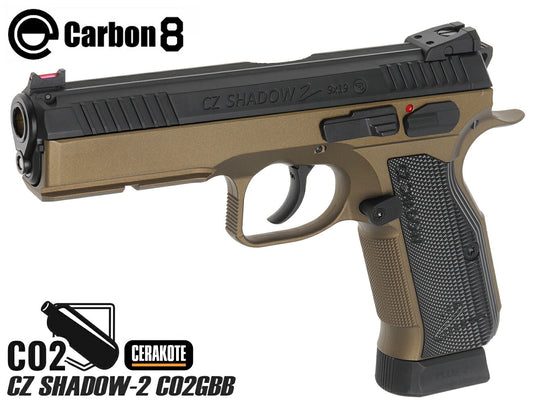Carbon8 CZ SHADOW-2 CO2 ブローバック CERAKOTE [カラー：ブロンズ / グレー]