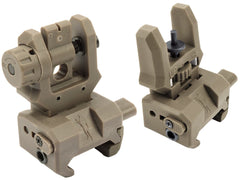 CAA Airsoft FSS フリップアップ サイトセット for 20mmレール [カラー：BK / DE]