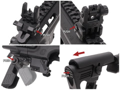 CAA Airsoft RONI G1 ピストル カービン コンバージョンキット for Glock  [カラー：BK / DE]
