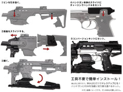 CAA Airsoft RONI-B ピストル カービン コンバージョンキットfor Beretta M9 / M9A1 [カラー：BK / DE]