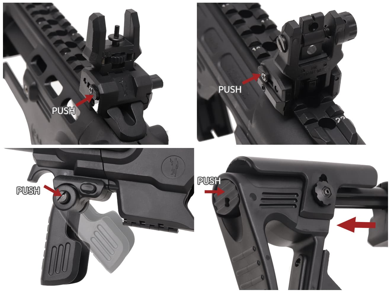 CAA Airsoft RONI-B ピストル カービン コンバージョンキットfor Beretta M9 / M9A1 [カラー：BK / DE]