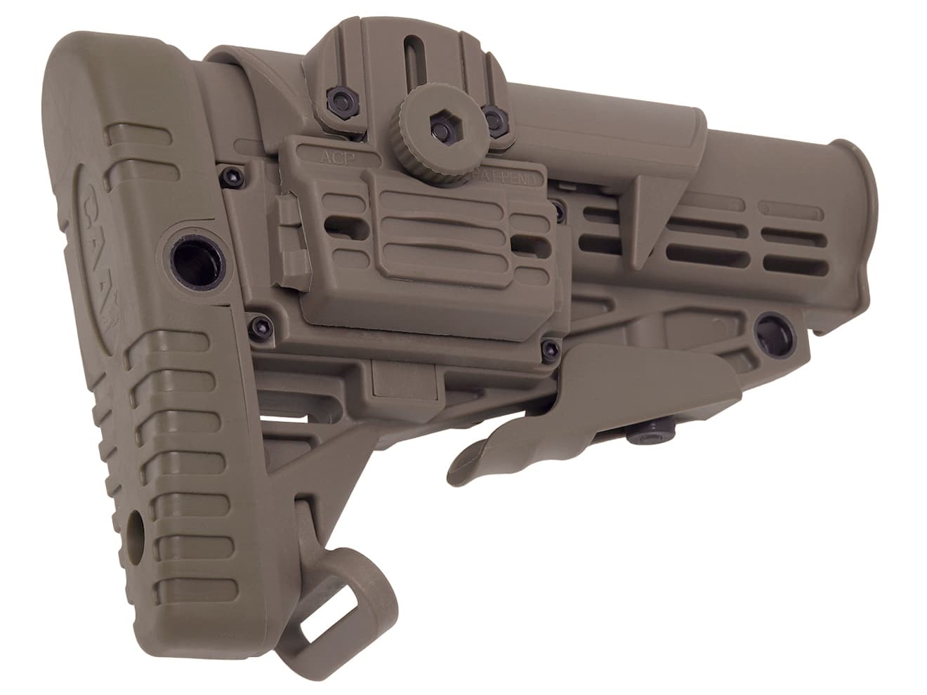 CAA Airsoft CBS+ACP コラシブルバットストック+アジャスタブルチークレスト for M4 [カラー：BK / DE]